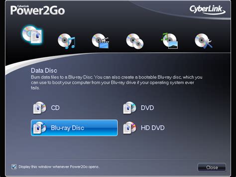 what is cyberlink power2go.